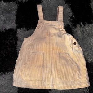 Zara Kids Cream Corduroy Overalls
